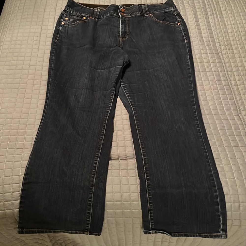 Lane Bryant Dark Wash Straight Leg Jeans | | Size 20 Average